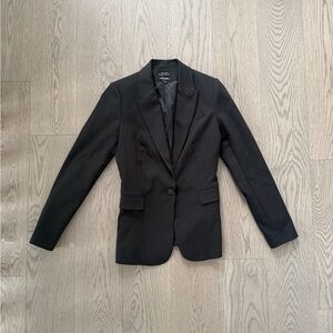 RW & co Women's Black Single-Button Blazer size 4